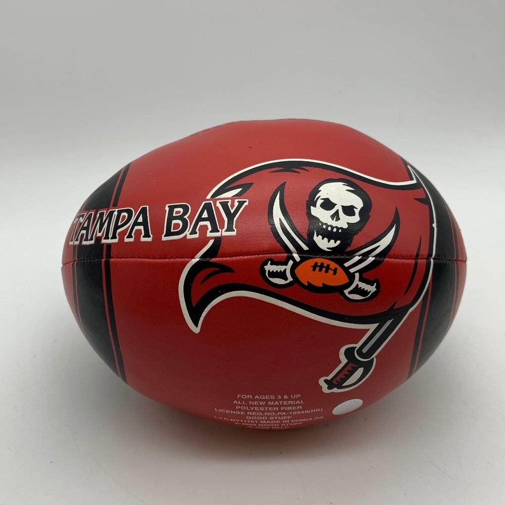 Vintage NFL Tampa Bay Buccaneers Logo Small Plush Football 2002